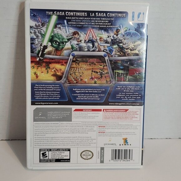LUCASARTS 2006 Wii Star Wars III LEGO Ages 10+ Manual Included 5.25" x  7.25 - Picture 2 of 5